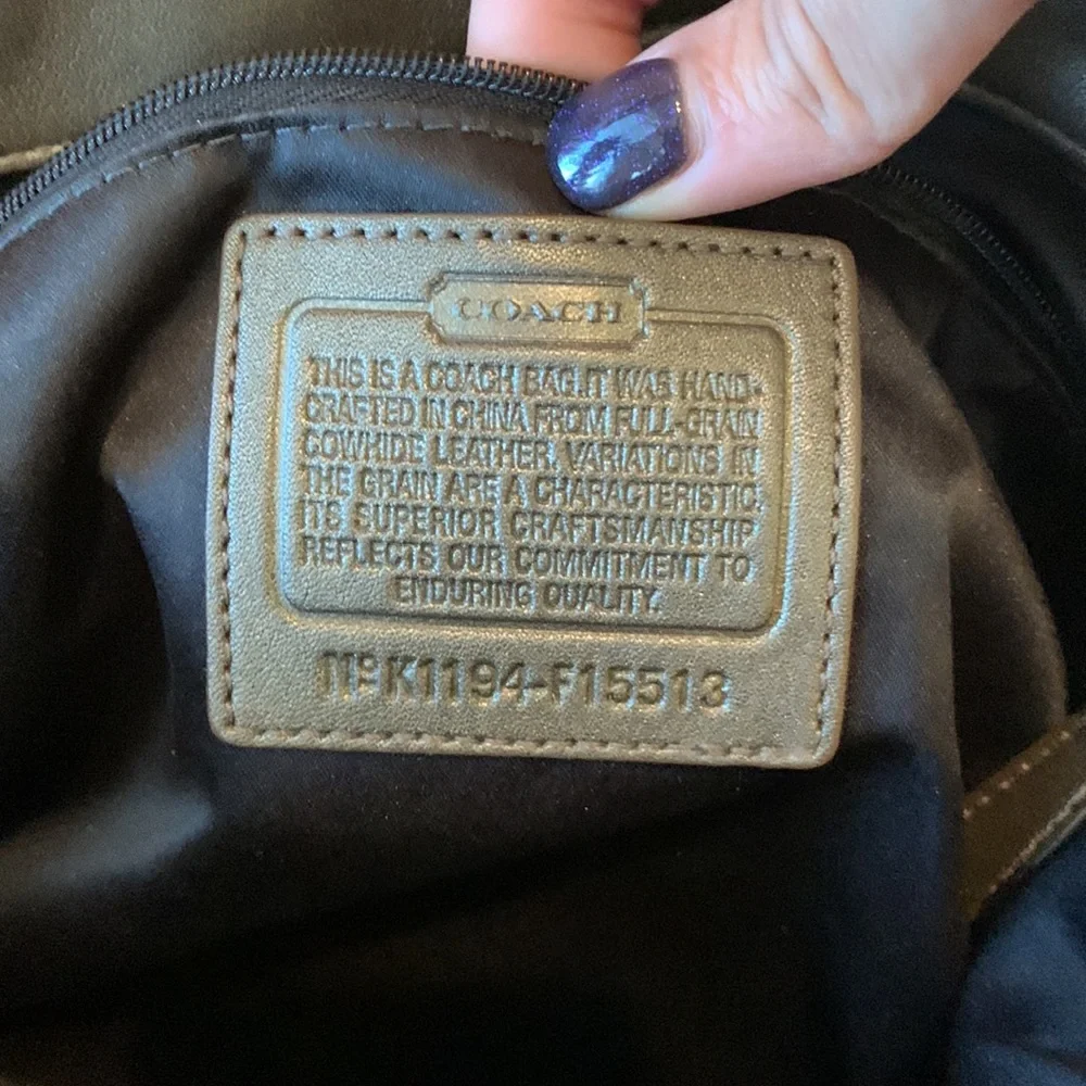 Metallic Coach purse - Picture 4 of 5